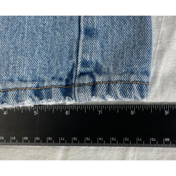Levis 505 Regular Fit Mens Jeans Vintage W38 L30 Light Wash Blue Denim Pants - Picture 11 of 11